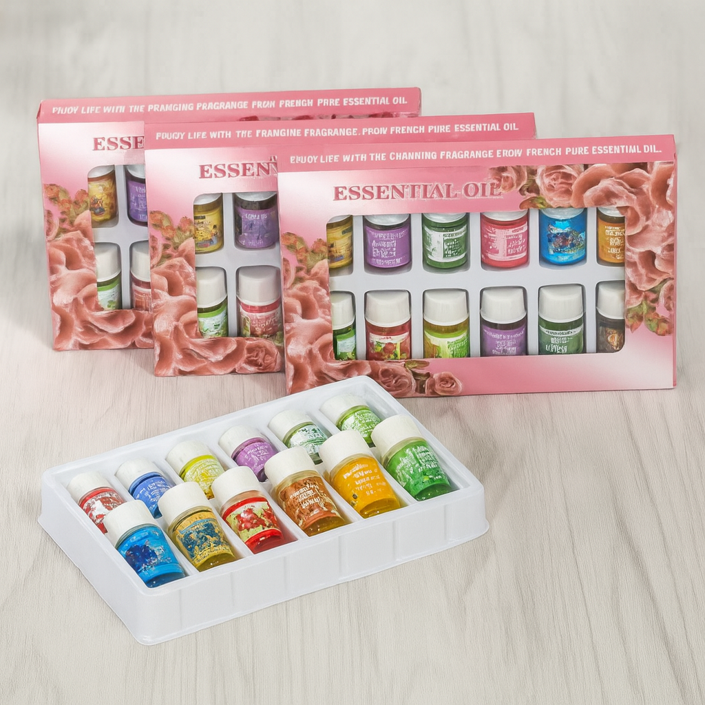 Souqliy Shop - Aroma Fusion 12-Pack: Water-Soluble Essential Oils for Diffusers & Humidifiers