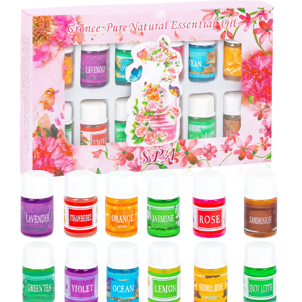 Souqliy Shop - Serenity Duo – Diffuser & 12 Premium Aromatherapy Oils