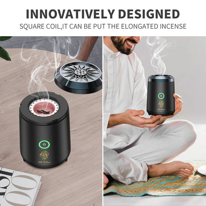 Souqliy Shop - Portable Electric Bakhoor Burner – Rechargeable Arabic Oud Diffuser