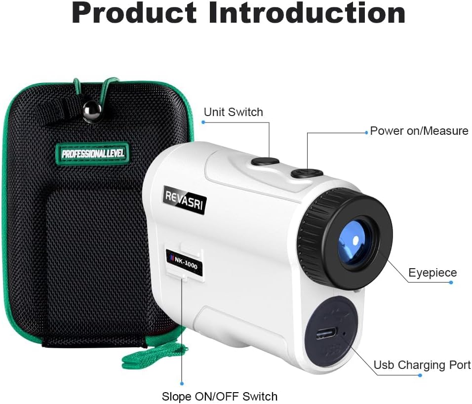 Golf Rangefinder with Slope & Pin Lock Vibration