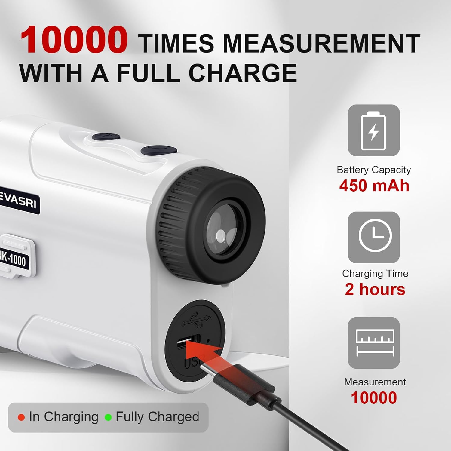 Golf Rangefinder with Slope & Pin Lock Vibration