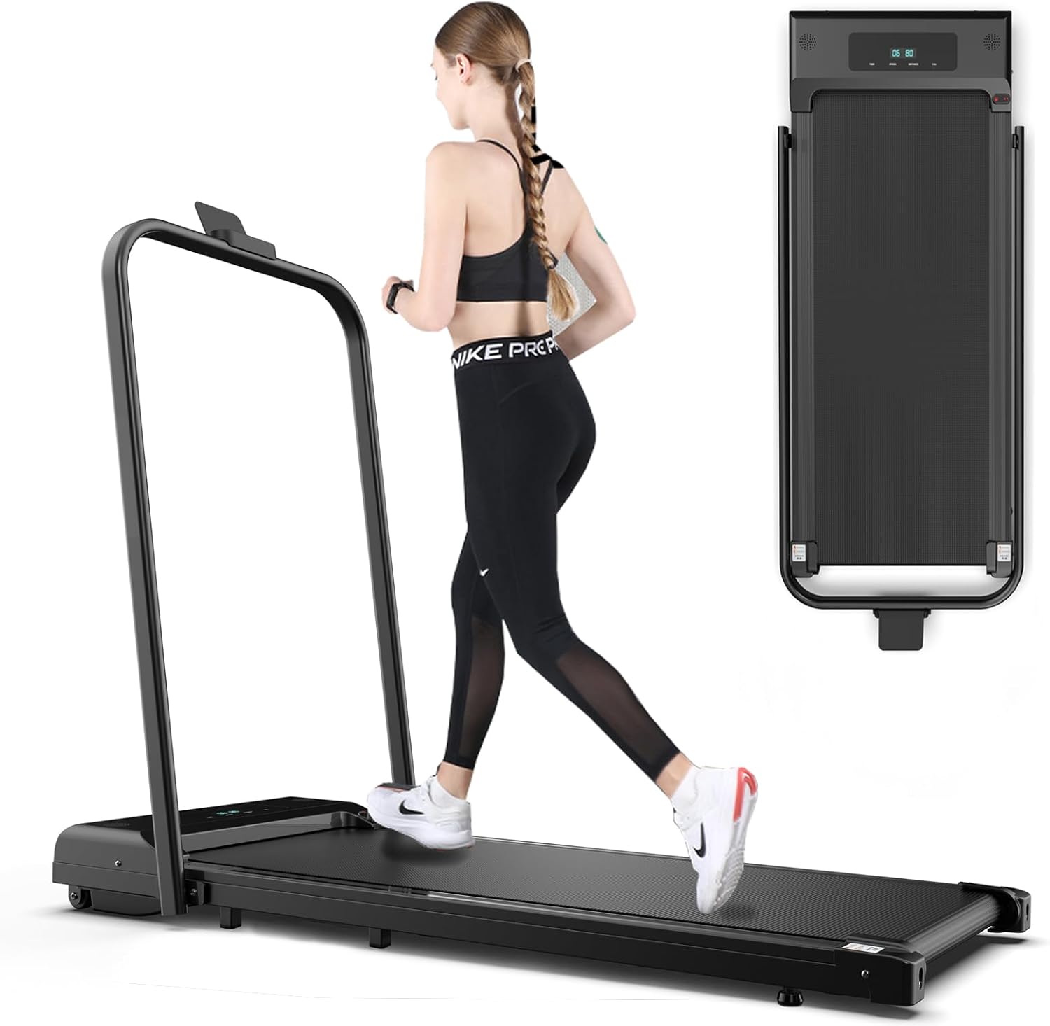 Under Desk Walking Pad Treadmill – Foldable, 265 lb Capacity