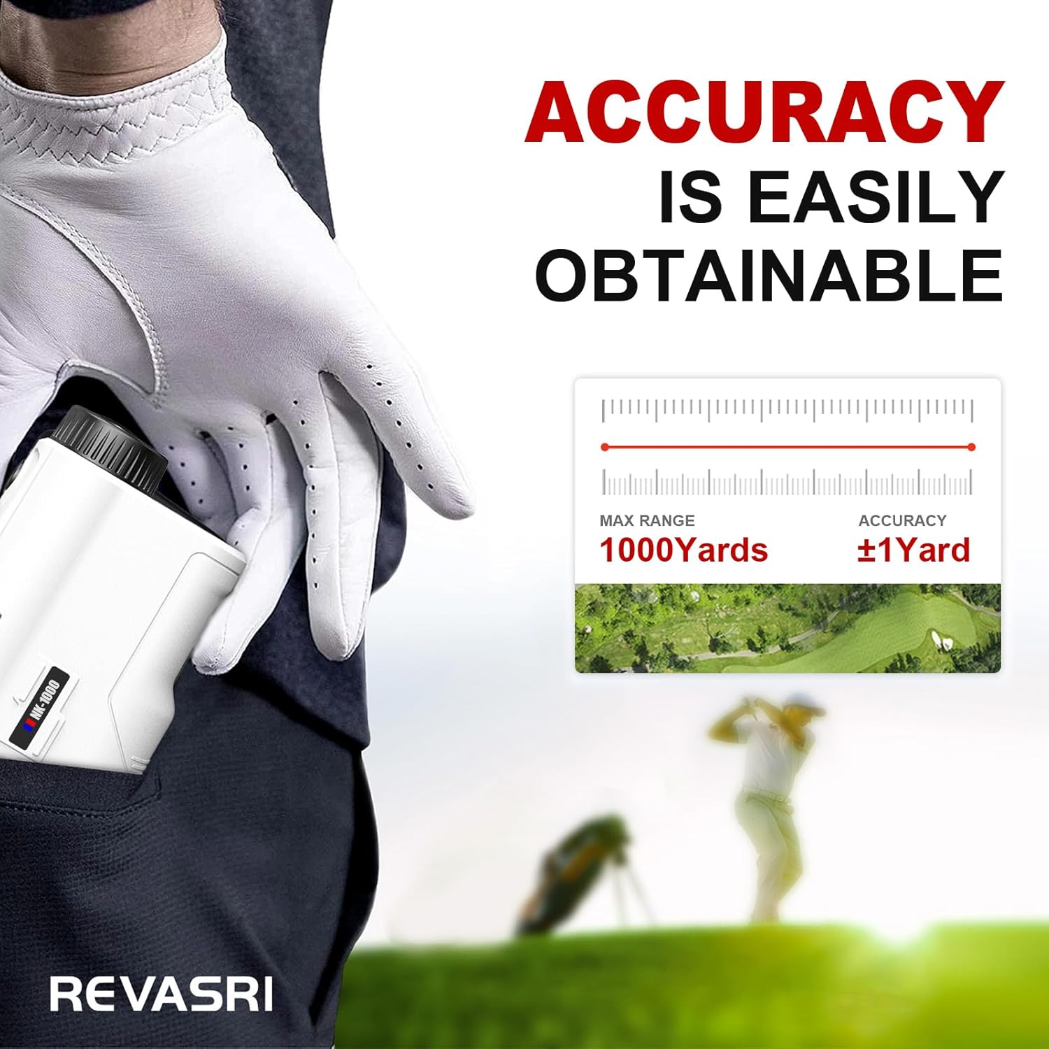 Golf Rangefinder with Slope & Pin Lock Vibration