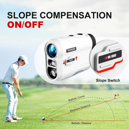 Golf Rangefinder with Slope & Pin Lock Vibration