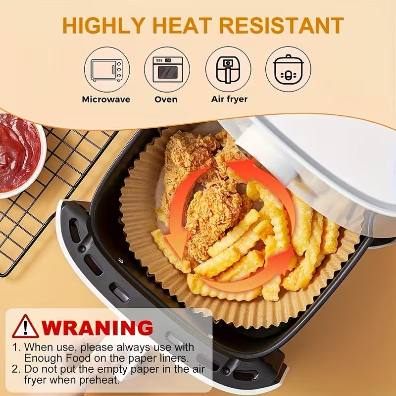 Souqliy Shop - Air Fryer Paper Liners – Disposable Non-Stick Cooking Liners