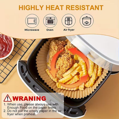 Souqliy Shop - Air Fryer Paper Liners – Disposable Non-Stick Cooking Liners