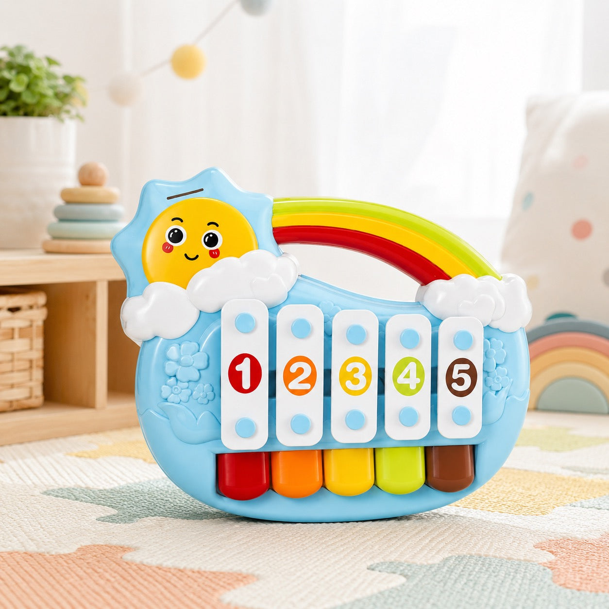 Souqliy Shop Five Tone Sun Piano Musical Toy