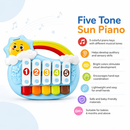 Souqliy Shop Five Tone Sun Piano Musical Toy