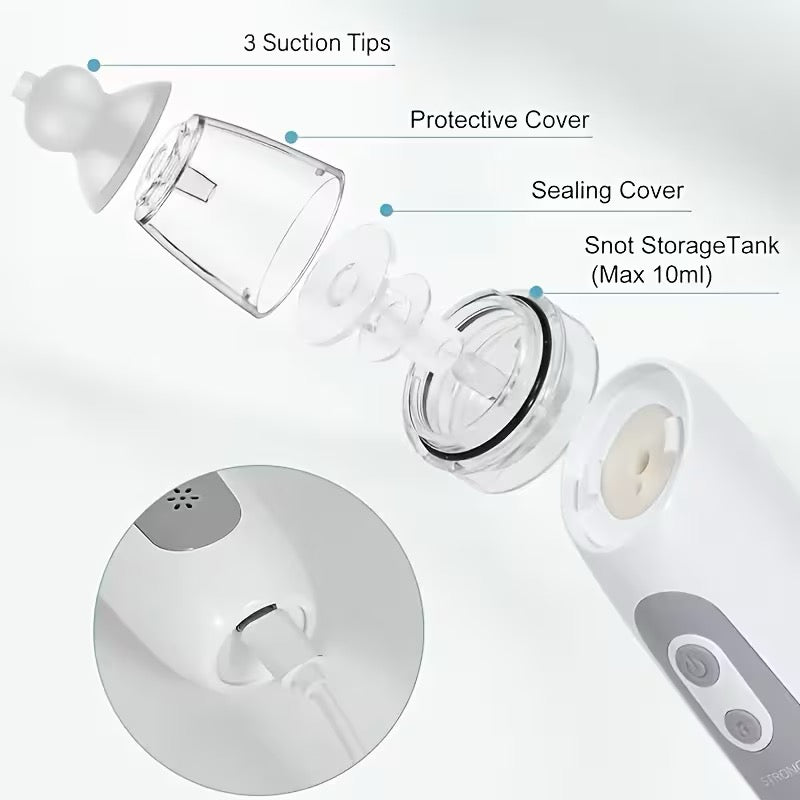 Souqliy Shop - Electric Baby Nasal Aspirator – 3-Speed Suction with Music