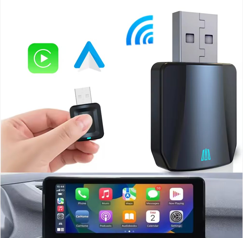 Universal Smart Wireless CarPlay &amp; Android Auto Adapter Plus