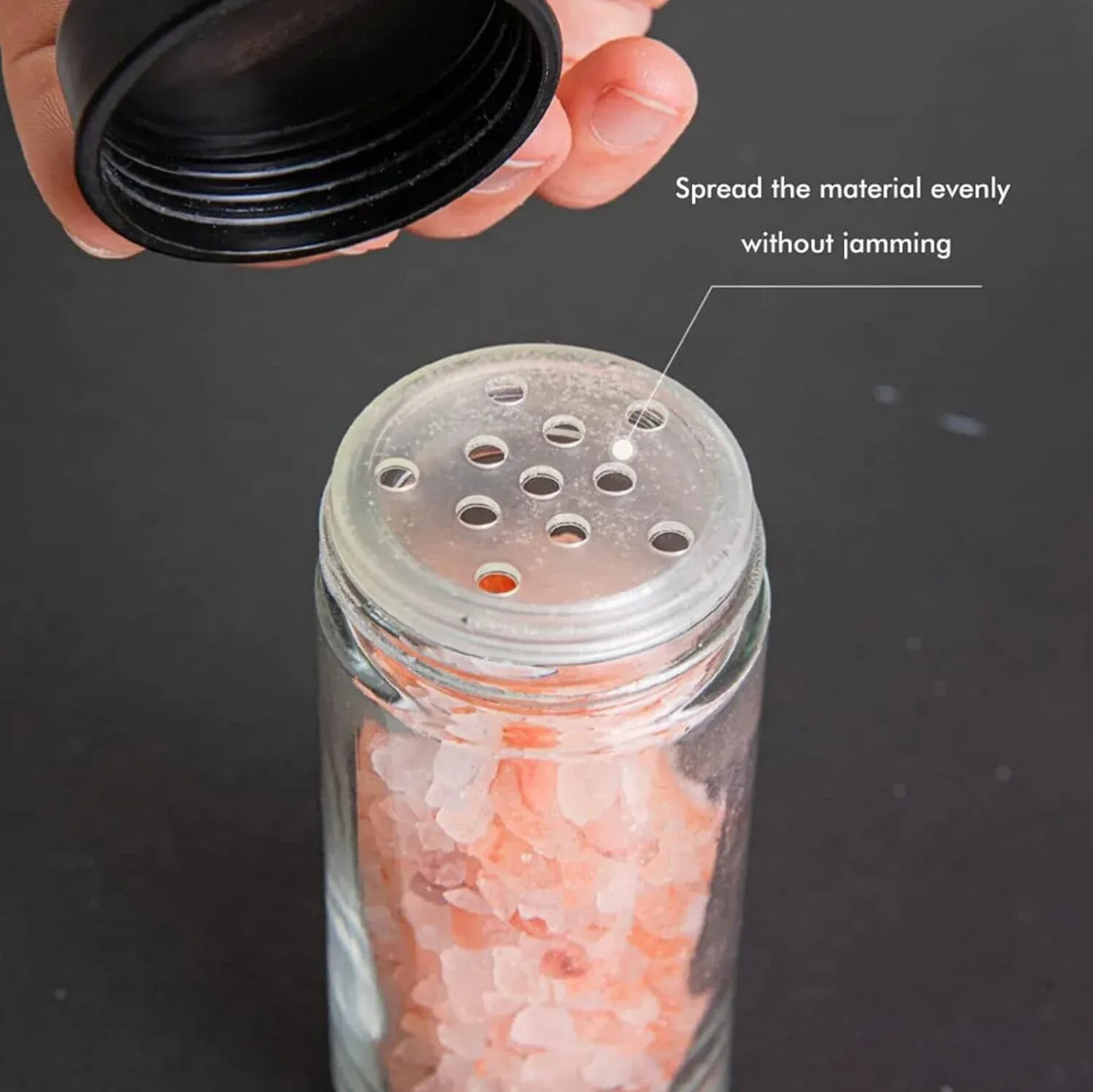 Souqliy Shop - Spice Wheel Carousel – 360° Rotating Organizer with 18 Premium Glass Jars