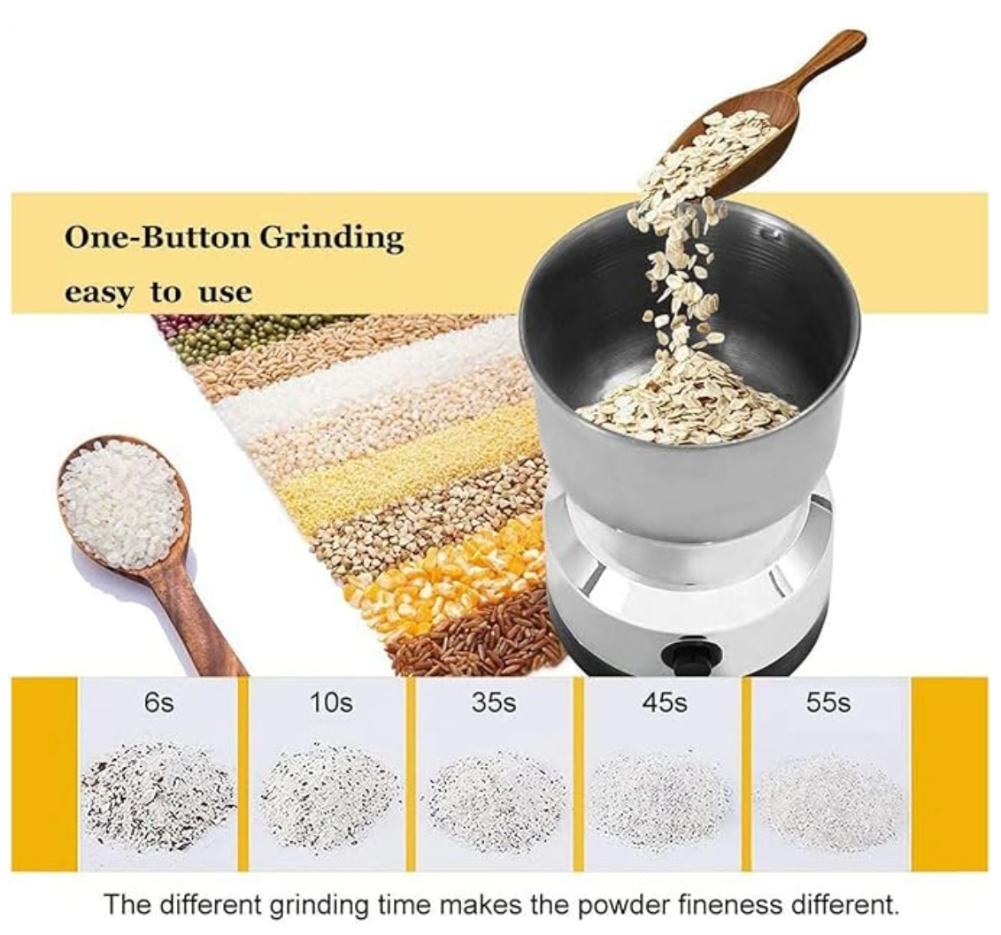 Souqliy Shop - Electric Stainless Spice & Herb Grinder