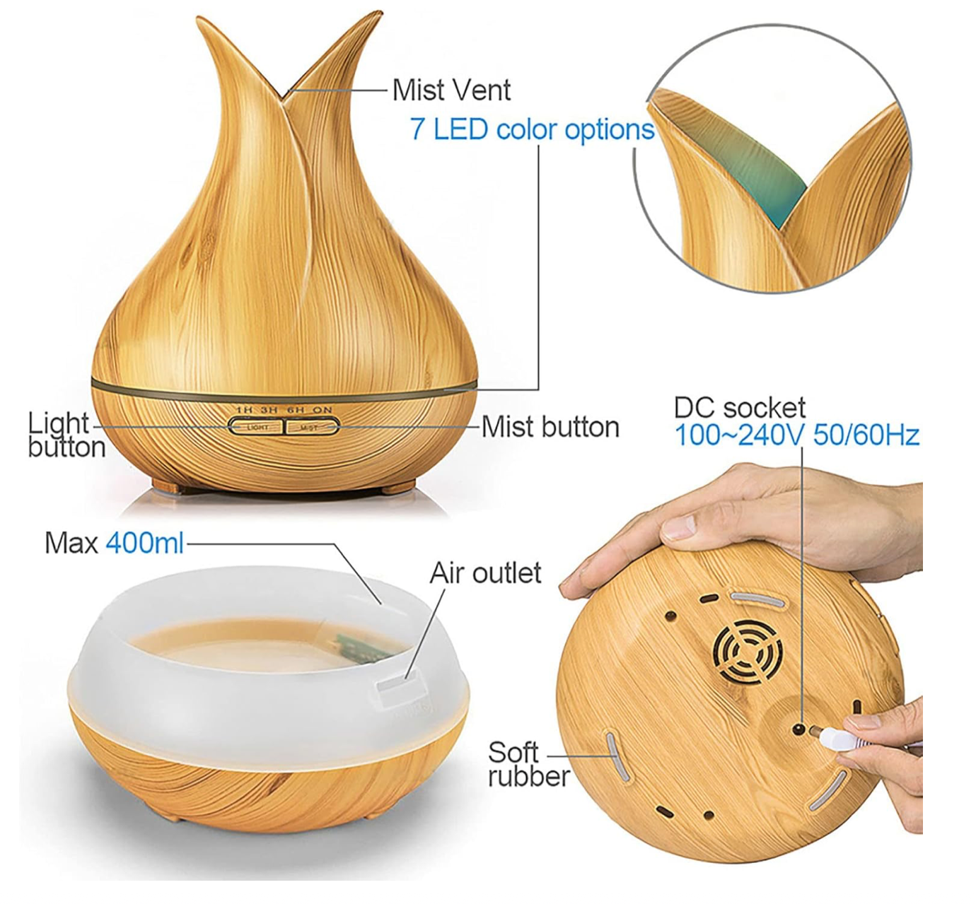 Serenity Duo – Diffuser & 12 Premium Aromatherapy Oils