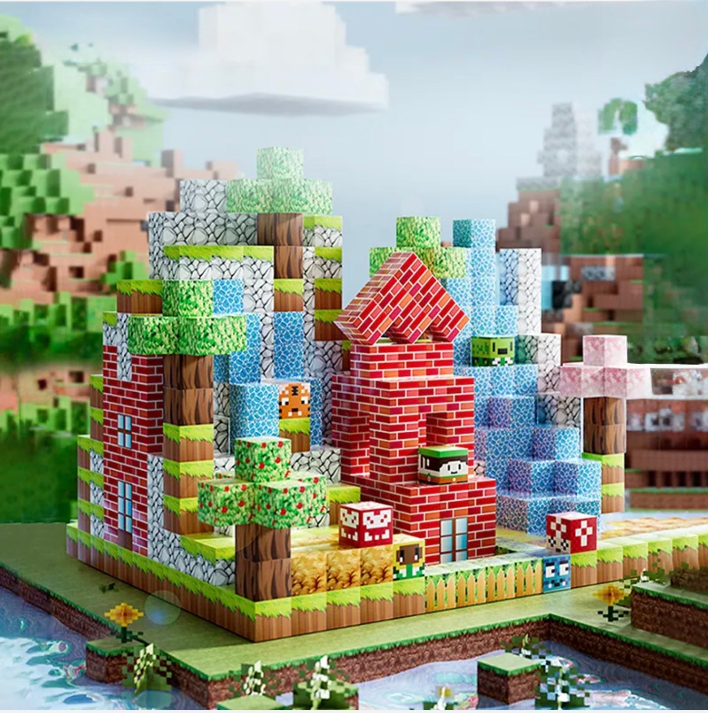 Magnetic Tiles Construction Toy Set 106 Pcs