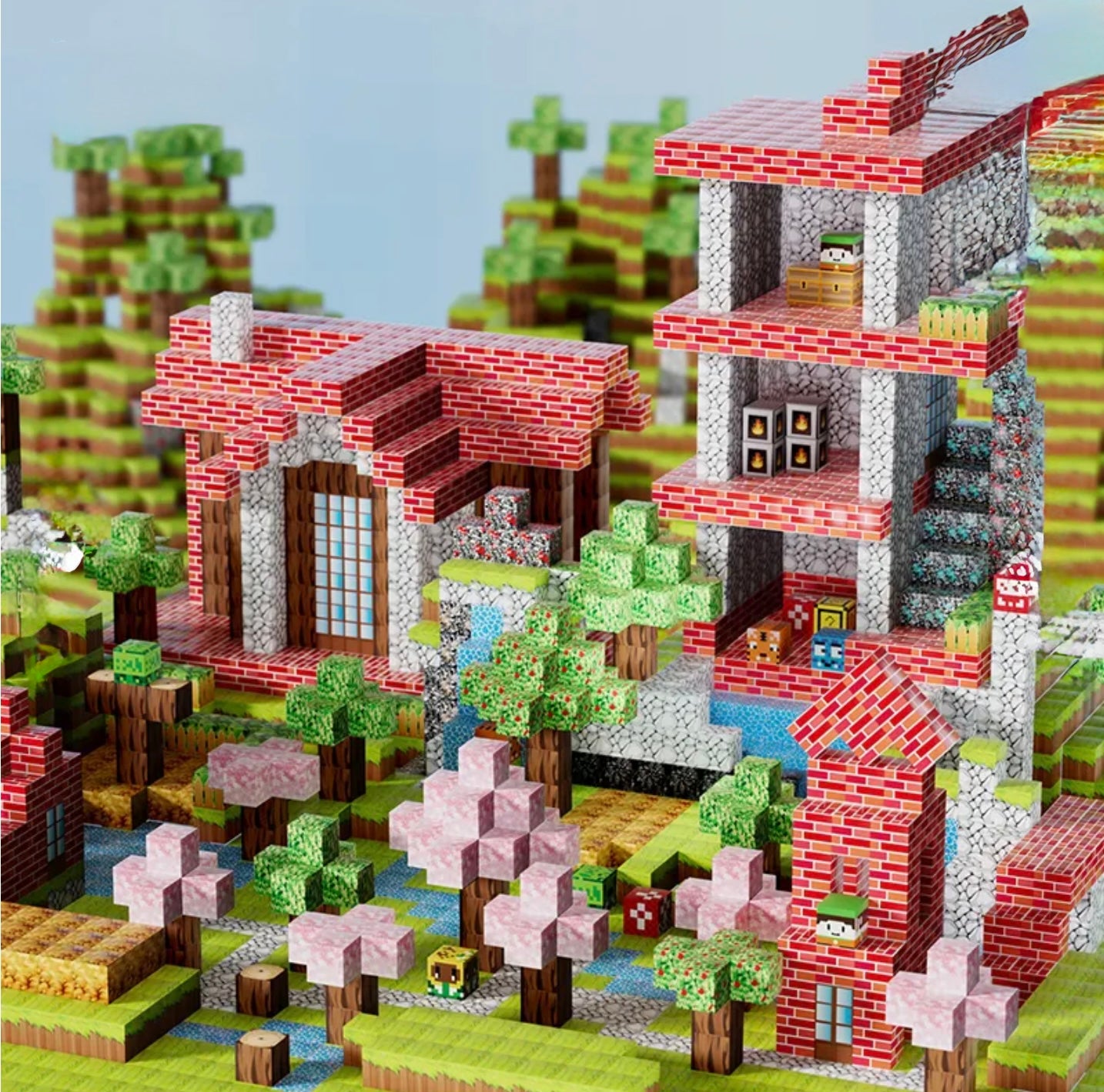 Magnetic Tiles Construction Toy Set 106 Pcs