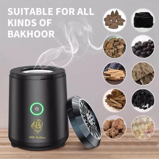 Souqliy Shop - Portable Electric Bakhoor Burner – Rechargeable Arabic Oud Diffuser